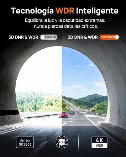 Cámara Para Auto Con Wifi Y Visión Nocturna 70mai M310 4k