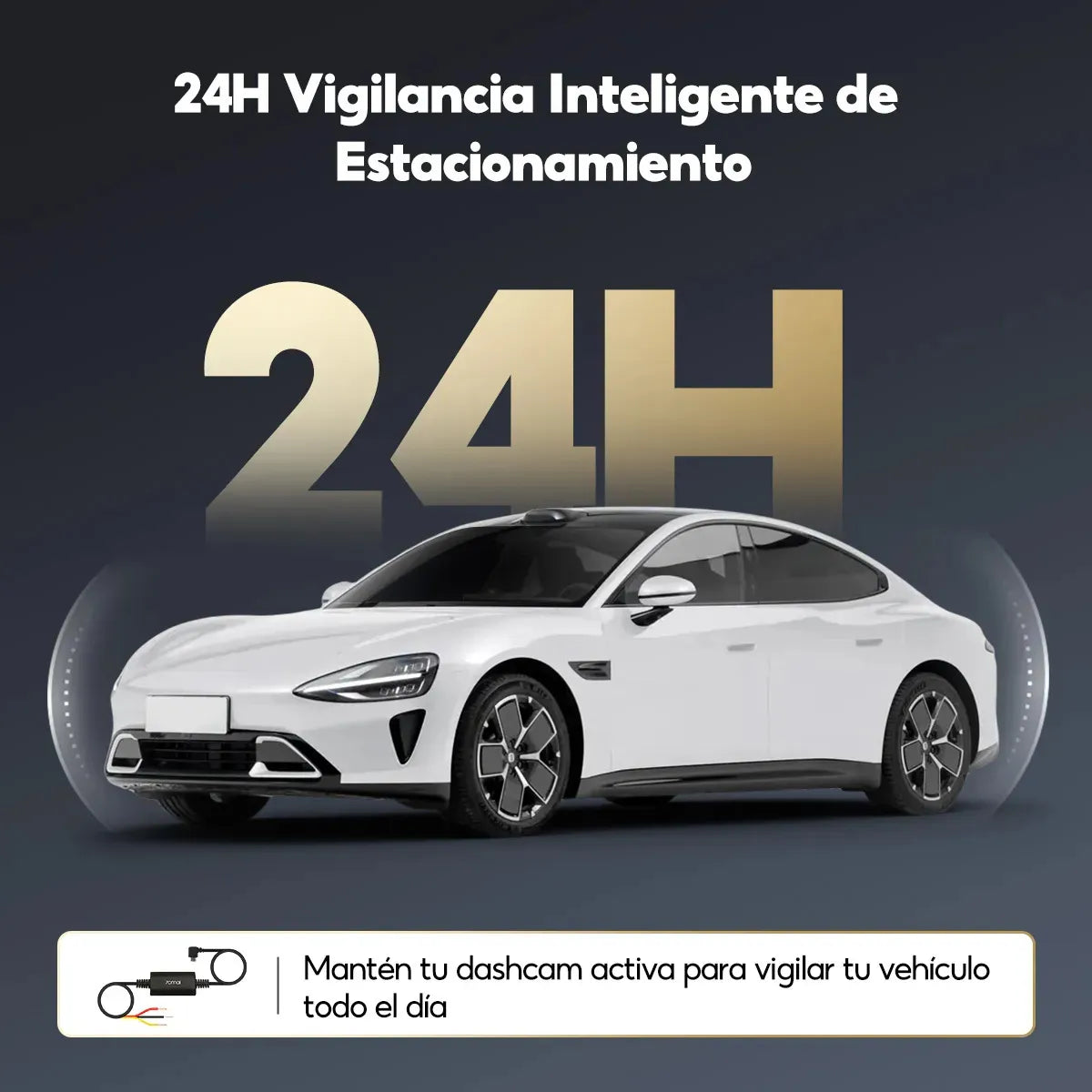 Cable Tipo‑C 3m 70mai Up03 Monitoreo 24h Dash Cam